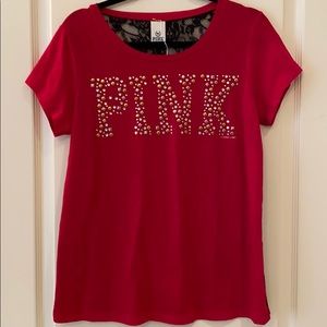 NWOT-Victoria Secret PINK Short Sleeve Shirt